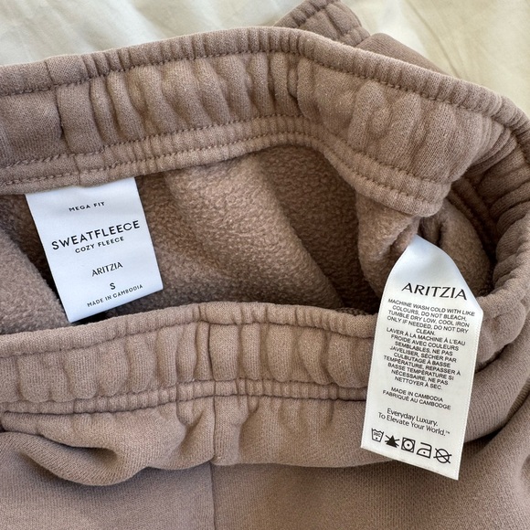Aritzia Taupe Sweatfleece Set: Raglan Sweatshirt  & Sweatpants - Picture 8 of 10